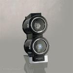 WATCH WINDERS Heisse & Söhne DUO BLACK exclusive design winder for 2 timepieces 70019/69