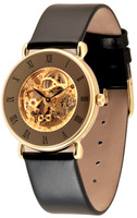 ZENO-WATCH BASEL Limited Editions Skeleton Winder Champagne Ref. 3572-Pgg-s9 18K Gold Plated Brass Case
