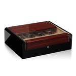 WATCH BOXES Modalo Ref. 700862 Imperia Box for 8 watches - black-makassar wood & fine velours