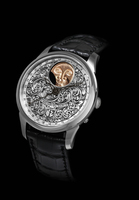 SCHAUMBURG WATCH MooN Handmade Edition 2016 - sterling 925 silver dial - perpetual moon