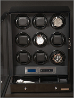WATCH WINDERS Orbis Timeart Exclusive 9 Ref. OT03-N20BB-L-AR rotating 9 automatic timepieces + storage drawer