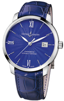 ULYSSE NARDIN Classico Ref. 8153-111-2/E3 San Marco Classico Automatic steel-blue Cal. UN-815 certified chronometer