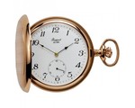 RAPPORT POCKET WATCHES FULL HUNTER REF. PW82, MECHANICAL, ROSE GOLD PLATED STAINLESS STEEL, 53MM