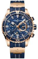 ULYSSE NARDIN Marine Diver Ref. 1502-151-3/93 18K Rose Gold Self-Winding Chronograph Cal. UN-150