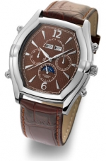 PILO & Co Pieces d'Exception Ref. P0556HAS chocolate dial, annual calendar, month, day, date, 24H, day-night, self-winding cal.