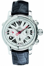 GIO MONACO Galileo Chrono 316 steel - white - Valjoux 7753 automatic chronograph movement