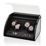 WATCH WINDERS Elma motion STYLE 4 piano / alu for 4 automatic watches