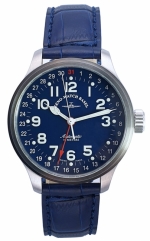 ZENO-WATCH BASEL Oversized (OS) pilot Pointer Date Blue Ref. 8554Z-a4 self-winding cal. ETA 2836 - Edition limited to 200