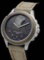 SCHAUMBURG WATCH MooN Crater Automatic Perpetual Moon - hand made patinated dial SW-12 modified cal.