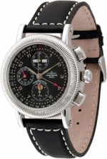 ZENO-WATCH BASEL Nostalgia chronograph full calendar & moon phase ref. 98081-c1 self-winding Valjoux 7751 caliber