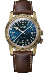 GLYCINE AIRMAN Vintage The Chief 40 PURIST Automatic Ref. GL0414 Stainless Steel Antique Bronze Tone