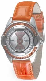 ZENO-WATCH BASEL Fashion Lady La Quartz orange ref. 6602Q-s3-5 (Ronda 762) Art Nouveau & Art Deco inspired