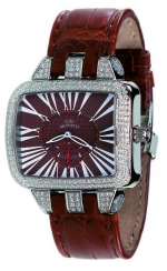 GIO MONACO Hollywood Diamonds Ref. 225 - diamond set luxurious timepiece, polished stainless steel, ETA 980.163 quartz caliber