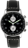 ZENO-WATCH BASEL X-Large Retro Chronograph Bicompax Ref. P557BVD-d1 Black/Silver
