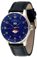 ZENO-WATCH BASEL X-Large Retro Ref. P590-Dia-g4 Big Date Power Reserve (12 crystal) decorated movement