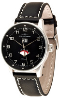 ZENO-WATCH BASEL X-Large Retro Ref. P590-Dia-g1 Big Date Power Reserve (12 crystal) decorated movement