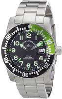 ZENO-WATCH BASEL Airplane Diver Automatic - Numbers, black/green Ref. 6349-12-a1-8M  ETA2824