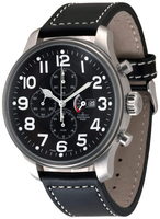 ZENO-WATCH BASEL Big Stars Giant Pilot Chrono Power Reserve Ref: 10557TVDPR-a1 decorated 7750RM, oblique dial