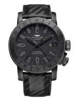 GLYCINE AIRMAN 46 AUTOMATIC WORLD TIMER BLACK PVD REF. GL0170 SELF-WINDING GMT CAL. GL293
