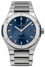 HUBLOT CLASSIC FUSION BLUE TITANIUM BRACELET REF. 510.NX.7170.NX SELF-WINDING CAL. HUB1112