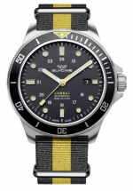 GLYCINE COMBAT SUB 46 STEEL BLACK 30ATM NATO STRAP REF. GL0258 SELF-WINDING CAL. GL224