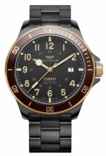 GLYCINE COMBAT SUB 46 PVD BLACK & ROSE GOLD 30ATM REF. GL0276 SELF-WINDING CAL. GL224