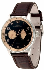 ZENO-WATCH BASEL X-Large Retro Day Date Retrograde Black&Beige Ref. P592-g1-6 Self-Winding Cal. SOPROD 9092 Retrog (Ltd/50)