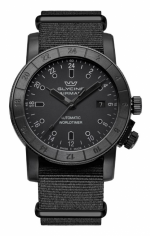 GLYCINE AIRMAN 42 AUTOMATIC PURIST - PVD BLACK - REF. GL0143 - GL293 CAL. WITH DECORATED ROTOR