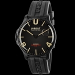 U-BOAT Darkmoon 44MM BLACK PVD CODE 8464/D PURISTIC OIL BATH SWISS QUARTZ MVMT