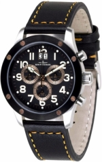 ZENO-WATCH BASEL Precision Screws 5040 Chronograph Big Date Ref. 9540Q-SBR-b1 Ronda 5040.B quartz cal.