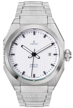 DWISS A1 White Tapesserie Automatic - La Joux-Perret G100 Soigné Caliber (68h PR)