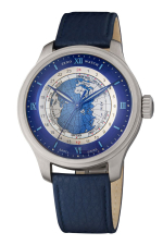 ZENO-WATCH BASEL Oversized OS Polar Worldtimer Blue Ref. 8563WT-S4  LTD/300 Caliber: ETA 2893-2 Top Grade