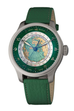 ZENO-WATCH BASEL Oversized OS Polar Worldtimer Green Ref. 8563WT-S8 LTD/300 Caliber: ETA 2893-2 Top Grade