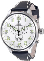ZENO-WATCH BASEL Super Oversized SOS chrono big date Ref. 6221-8040Q-a2, a1, a15 (white, black, orange)