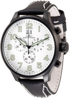 ZENO-WATCH BASEL Super Oversized SOS chrono big date black Ref. 6221-8040Q-bk-a2, -a1, -a15 (white, black, orange)