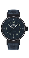 GLYCINE F 104 Automatic Diamond Ref. 3933.98NDD LBK8E & LB9PE PVD black, Blue MoP, 46 diamonds on bezel & dial